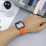 Magnetic Silicone Strap For Apple Watch Ultra 2 band 49mm 45mm 41mm 40mm 44mm bracelet correa 38mm 42mm iWatch series 8 SE 7 6 5