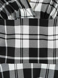 Red Plaid High Waist Tartan Vintage Half Sleeve Spring Dress Women V-Neck Elegant Party Rockabilly Cotton Midi Dresses