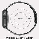 Stainless Steel Strap For Apple Watch Ultra 2 Band 49mm 42mm 44mm Metal Bracelet iWatch Series 9 8 7 6 SE 5 4 3 Women 45mm 41mm