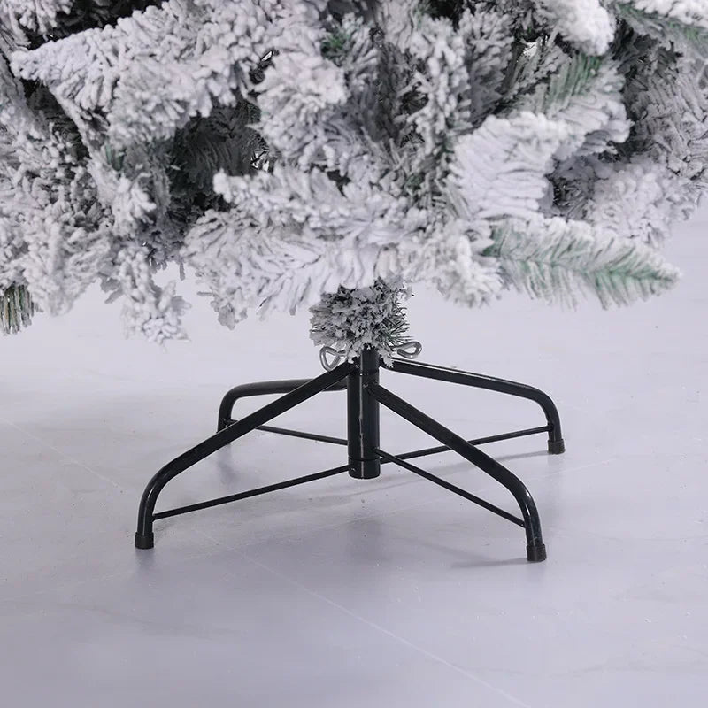White Christmas Tree Skirt Flocking Simulation High Grade Flocking Cedar Pine Dense Snowfall Tree