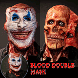 Halloween Double-layer Ripped Bloody Horror Skull Latex Mask Scary Cosplay Party Masks Mascaras Decoration
