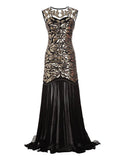 Vintage 1920s Style Prom Party Cocktail Flapper Dress Women Elegant Luxury Beaded and Sequin Mesh Maxi Dresses