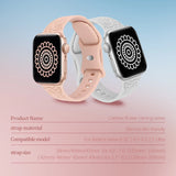 Engraved Strap for Apple Watch Band Ultra 49mm 44MM 40mm 41mm 45mm 38mm 42mm Silicone Sport Bracelet IWatch Series