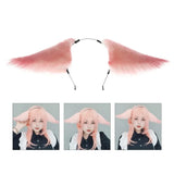 Adult Teens Cosplay Anime Character Headband Plush Foxes Ear Hair Hoop Makeup Live Broadcast Cosplay Party Headpieces