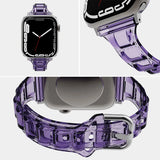 Slim Transparent Band For Apple Watch 49mm 45mm 44mm 40mm Series 8 se 7 Smart Sport Clear Bracelet Strap iwatch 6 4 3 38mm 42mm