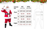 Red Deluxe Velvet 9-piece Christmas Party Men Children Family Costume Santa Claus Adult Christmas Cosplay Costume