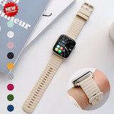 Silicone Strap For Apple Watch band 45mm 41mm 44mm 40mm 49mm 42mm 38mm 44 mm Sport Bracelet iWatch Series 9 8 7 SE 6 5 4 Ultra 2