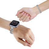 Women Strap For Apple Watch Series 9 8 7 6 SE 5 4 44mm 40mm 45mm 41mm Lady Bracelet Lovely Diamond Wristband IWatch Ultra 2 49mm