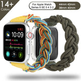 Braided Woven Strap for Apple Watch Band 44mm 40mm iWatch series 6 5 4 3 SE bands 38mm 42mm Nylon Sport Loop bracelet watchband