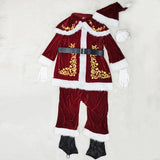 M-6XL Christmas Costumes for Couples Santa Claus Cos Christmas Dress Women Set