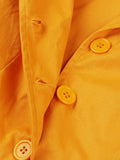Ginger Solid Notched Collar Button Vintage Formal Occasion Dresses Women Short Sleeve Belted Pocket Cotton Midi Dress