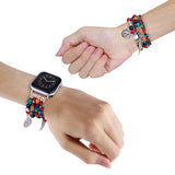National Style Women Strap For Apple watch band 44mm 40mm 45mm 41mm 42mm 38mm 49mm bracelet iWatch series 9 7 se 3 6 4 5 Ultra 8