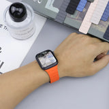 Silicone Magnetic Strap for Apple Watch Ultra2 Band 49mm 44mm 40mm 42mm 41mm 45mm Bracelet For IWatch Series 9 8 7 6 SE 5 4 38mm