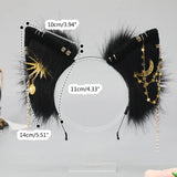 Anime Character Headband Wolf Ears Shape Hair Hoop Plush Carnivals Party Headpiece Cosplay Party Costume Props Unisex