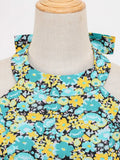 Multicolor Floral Elegant Vacation Outfits for Women Halter Neck Vintage 50s Fit and Flare Backless Party Sexy Dress