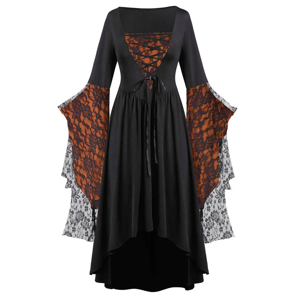 halloween dresses for adults Gothic Halloween Dresses Women Vintage Witch Vampire Dress Up Carnival – jetechband