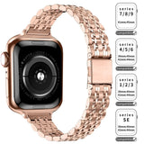 Metal Band+Case for Apple Watch Ultra 2 Strap 49mm 42mm 41mm 45mm 44mm TPU Cover Women Bracelet For Iwatch Series 9 8 7 6 SE 5 4