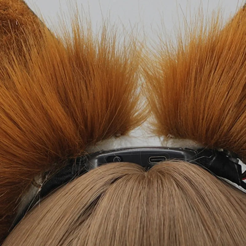 Carnivals Foxes Ear Hair Hoop Cute Live Broadcast Hair Holder Festival Headwear