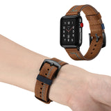 Leather Strap For Apple Watch Band 44mm 40mm Ultra 2 49mm 38/42 watchband Correa bracelet iWatch Series 5 3 SE 6 7 8 9 45MM 41MM