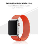 Orange Milanese Apple Watch Band