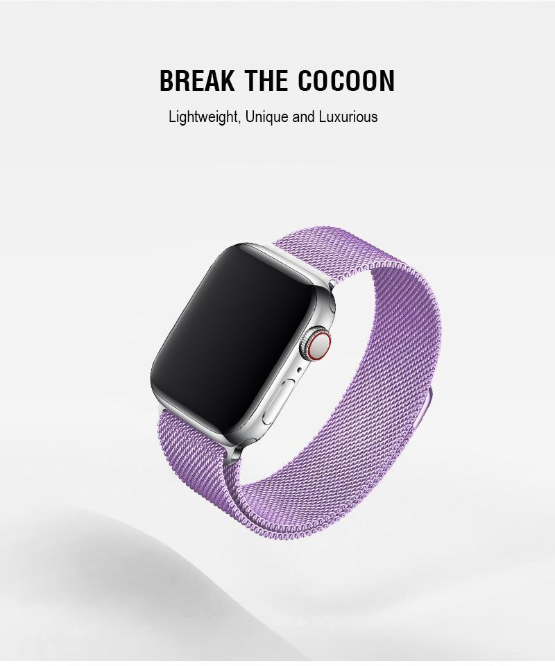 Lavender Milanese Apple Watch Band