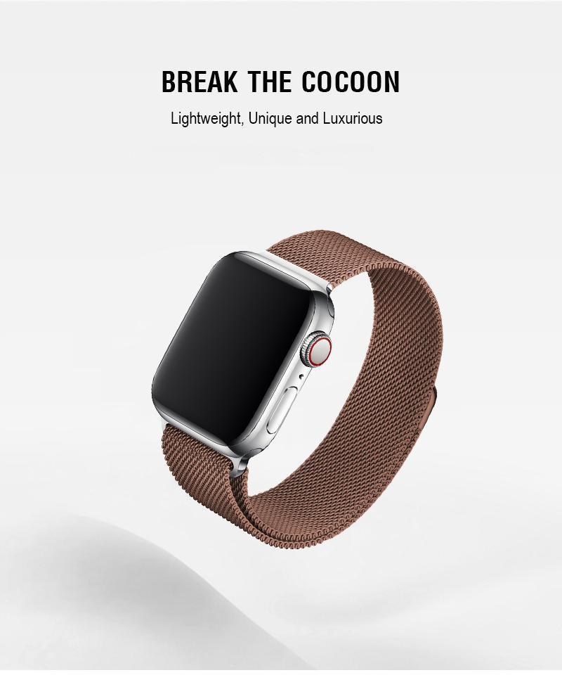 Coffee Milanese Apple Watch Band