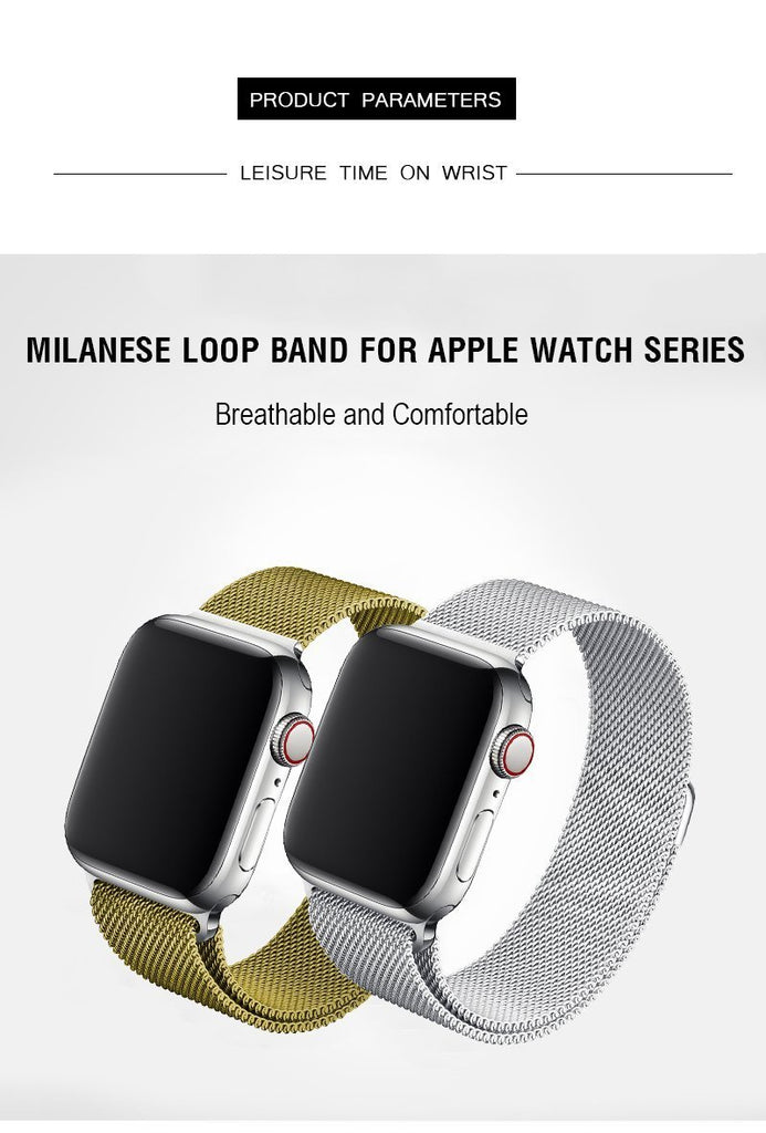 Grass Green Milanese Apple Watch Band