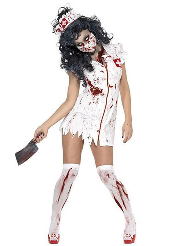 Halloween Doctor Zombie Bride Dress