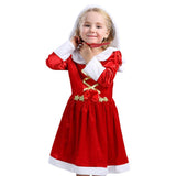 Baby Girls New Year Christmas Dress Girls Merry Christmas Dress Kids Cotton Dress Girls Santa Clus Costume