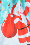 Baby Girls Santa Claus Printed Bowknot Christmas Princess Sleeveless Skirt
