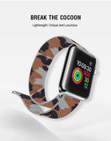 Brown Camouflage Milanese Apple Watch Band