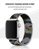 Black Camouflage Milanese Apple Watch Band