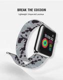 Gray Camouflage Milanese Apple Watch Band