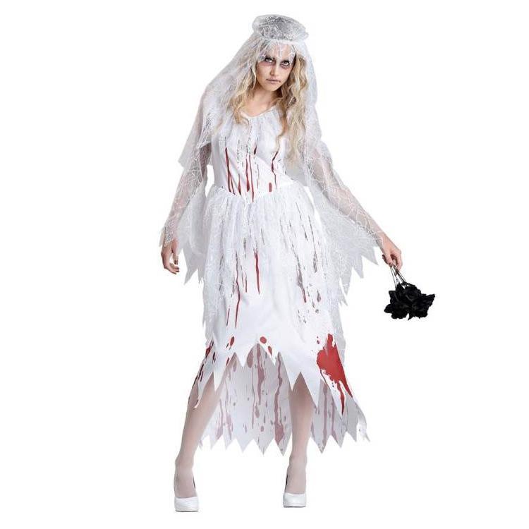 Corpse Bride Costume Women Bride Costume Women Zombie Bride Dress Role Play  Halloween Costumes for Women