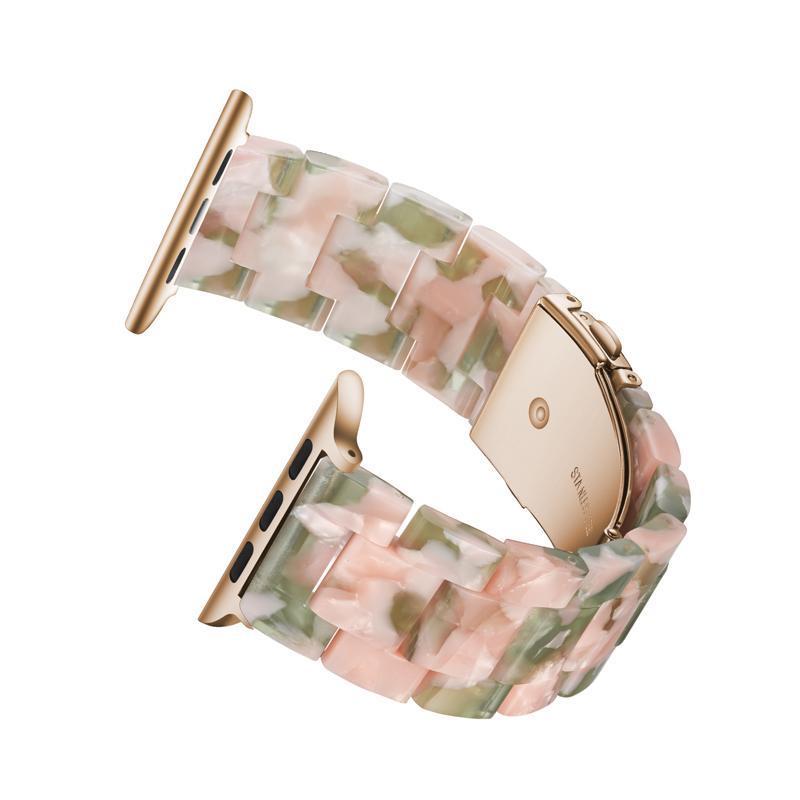 Pink'n Green Resin Band For Apple Watch