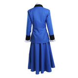 Mary Poppins Cosplay Costume Women Blue Dress Custom Made