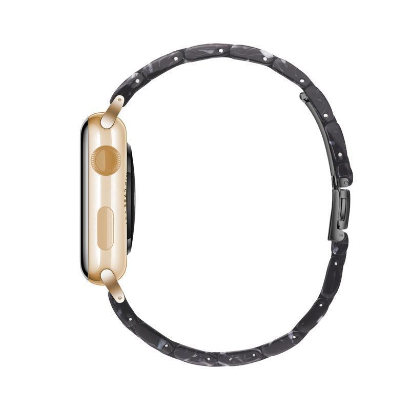 Black Bloom Resin Band For Apple Watch