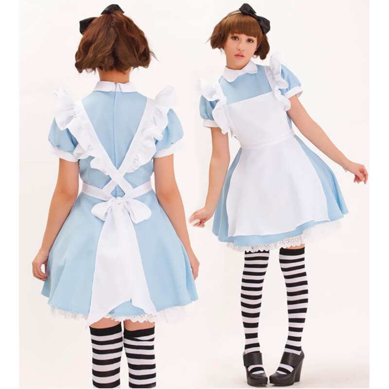 Cute Women Costume Suit Maids Cosplay Costume Alice in Wonderland Lolita Fancy Dress