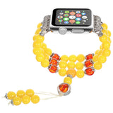 Bands for Apple Watch Band 38mm 40mm 42mm 44mm Beeswax Beaded Elastic Band for iWatch Series 5 4 3 2 1 Bracelet Straps for Women