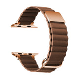 Magnetic Loop Leather Strap for Apple Watch Band 7 41mm 45mm Belt Bracelet for iWatch Series 6 5 3 SE 40mm 44mm Chain Wristbands