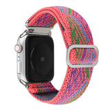 Nylon watch strap for Apple watch band 44mm 40mm 38mm 42mm adjustable nylon elastic strap For iwatch series 3 4 5 6 SE Bracelet