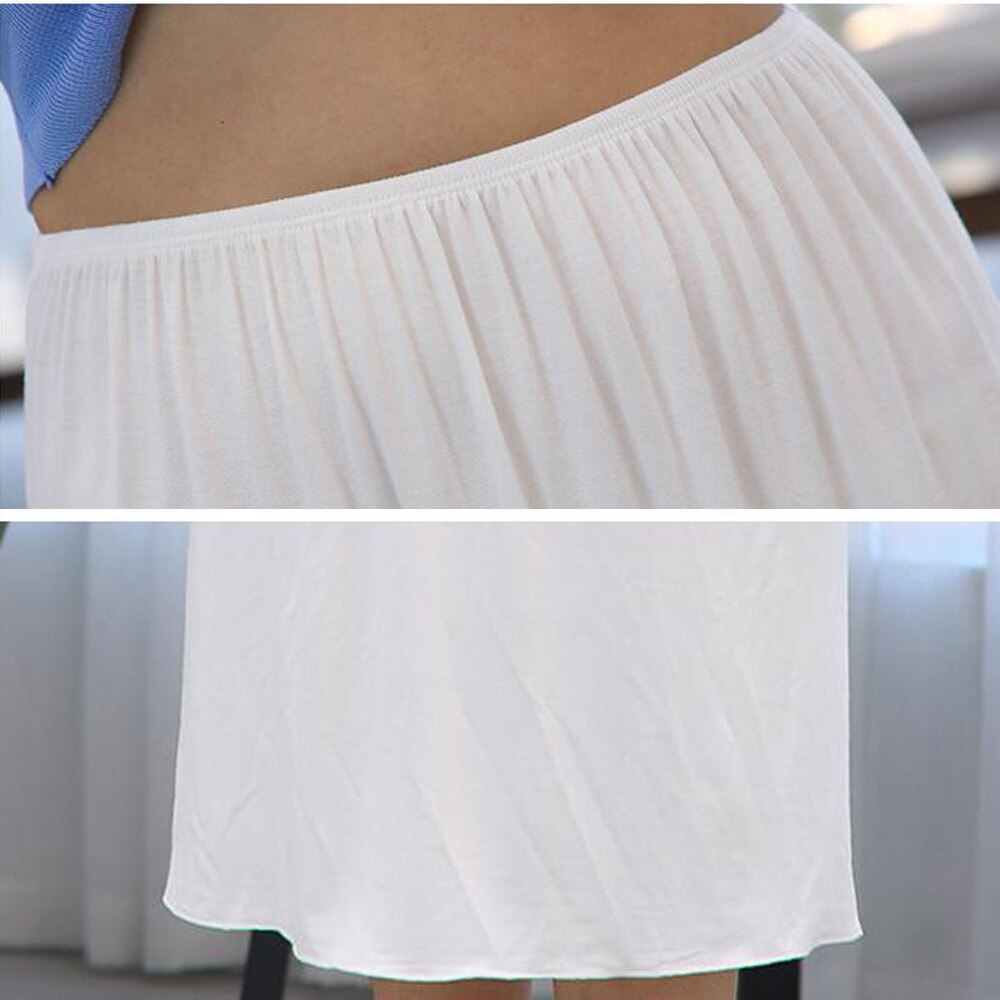 Half Petticoat Women Summer Slips Skirts Ladies Casual Long Underdress Loose Under Skirt