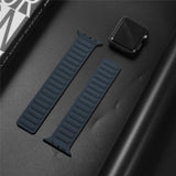 Silicone Link strap for Apple watch band 44mm 40mm iWatch band 38mm 42mm Magnetic Loop bracelet Apple watch series 6 5 4 3 SE