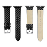 Watch band with protective case For Apple Watch series 4 5 44mm 40mm Carbon Fiber suit Protector Cover Bracelet strap For iwatch