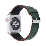 Sports leather watchband for apple watch band SE 6 5 40mm 44mm Retro belt bracelet bands for iWatch Strap series 4 3 38mm 42mm