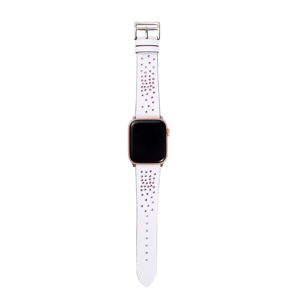 Diamond leather Bracelet strap+case for apple watch 4 44/40mm