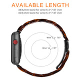Resin strap For Apple Watch 44mm band iwatch Series 5 4 3 2 1 Wrist watch Accessories 42mm loop 38mm bracelet Replacement 40mm