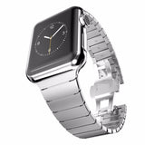 Stainless Steel strap for Apple Watch band 5 4 3 42 mm 44 mm 40mm iwatch series 5 4 3 2 band 42mm/38mm Butterfly metal Bracelet