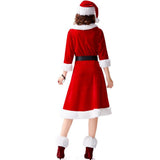 Female Christmas Santa Claus Costume Cosplay Santa Claus Outfit Suit For Hot Adults Women Xmas Costume Fancy Dress