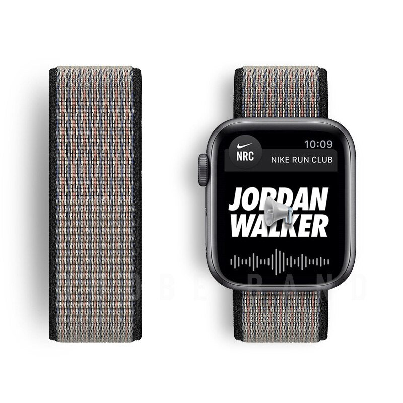 Nylon Loop Strap For Apple Watch band 44mm 40mm 42mm 38mm Smartwatch Watchband correa Sport belt Bracelet iWatch Series 4 5 SE 6